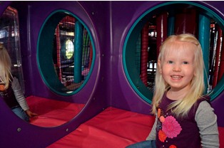 Blonde Girl with Mirror